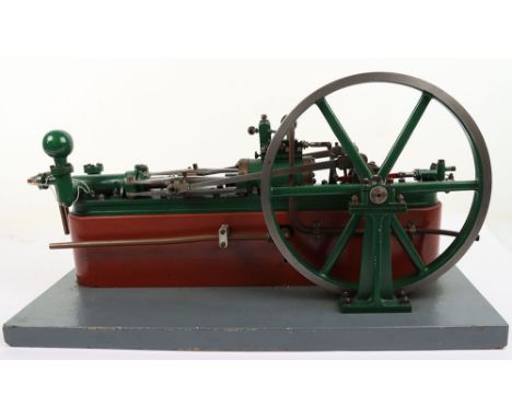 A good model of a single cylinder hydraulic pumping engine, these engines used in large cities for pressured water systems, u