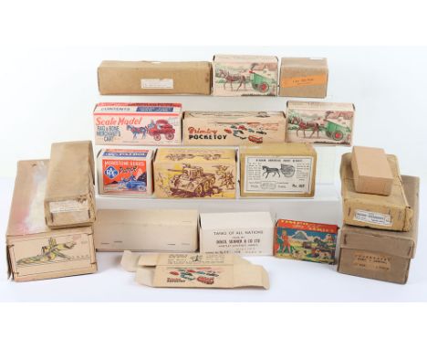 A Small quantity of Original Toy/Model Boxes, Morestone RAC Patrol, Brimtoy: No 506 Regent Petrol Lorry, 9513 Mechanical Shor