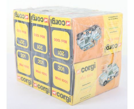Corgi Trade Pack of six 201 BLMC Mini 1000 ‘Team Corgi’ in mint boxed factory shrunk wrap condition.
