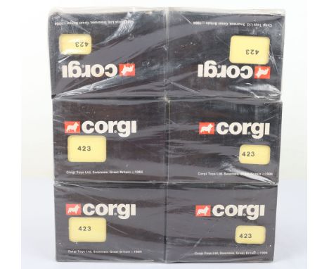 Corgi Trade Pack of six 423 Ford Escort MkIII Brooklyn Rally cars, mint boxed, factory shrunk wrap, has tear to one end.