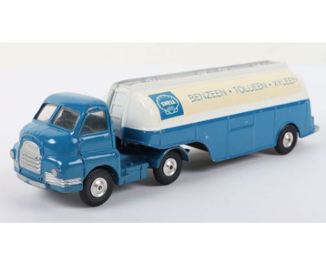 Scarce Corgi Major Toys 1110 Bedford S Tanker ‘Shell Benzeen’ Dutch promotional model blue/white, in very good condition, som