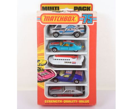 Matchbox 75 Lesney Superfast Multi Pack set, Matchbox Lesney Multi Pack Superfast MP-1 set, 68e Chevy Van, silver body ‘Vampi