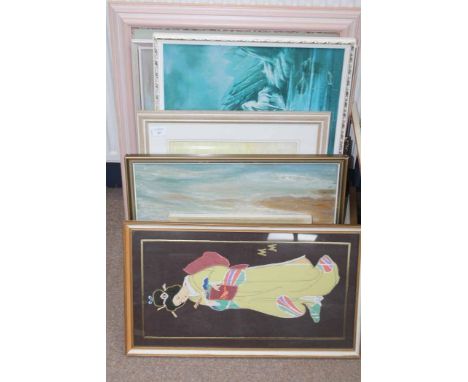 LOT OF PICTURES, PRINTS AND MIRRORS 