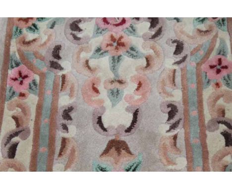 MODERN CHINESE-STYLE  FLORAL FLOOR RUNNER