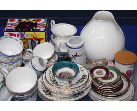 LOT OF MIXED CERAMICS
including Royal Albert 'Gaiety', Royal Doulton Christmas cups and saucers etc; together with a lot of g