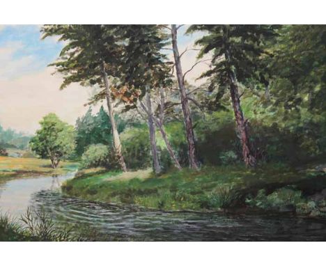 J K NOBLE (CONTEMPORARY SCOTTISH SCHOOL),
THE GRYFFE, NEAR DUCHAL AVENUE and BALMAHA, LOCH LOMOND
each oil on board, signed a