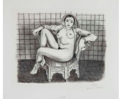 Henri Matisse (1869-1954) - Young Indian Girl / Jeune Hindoue (D.508) lithograph, 1929, signed in pencil, numbered 42/50, on 