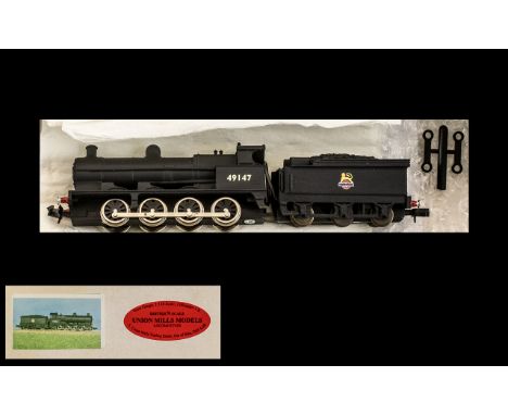 Union Mills 9mm Gauge 1.148 British N Scale Diecast Model Locomotive Ex LNWR Class G2 -0-8-0 Locomotive. British Rail Black L