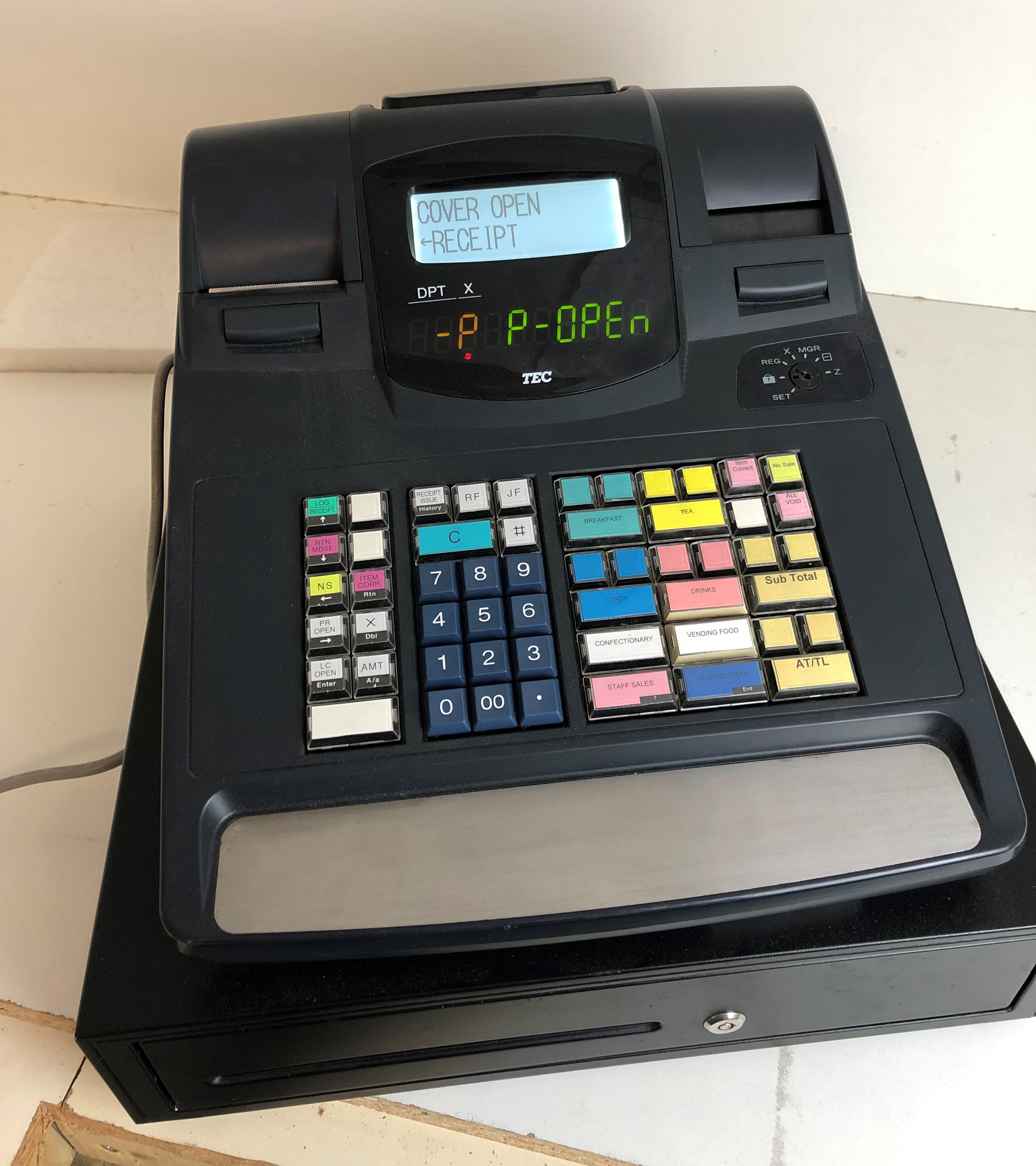 Toshiba TEC Cash Register. With built in receipt and journal printers ...