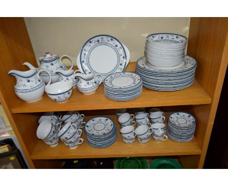 A Royal Doulton porcelain 'Cambridge' pattern part tea and dinner service. 