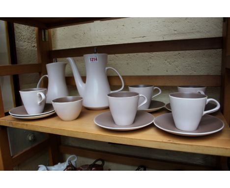 A Poole pottery part coffee service.