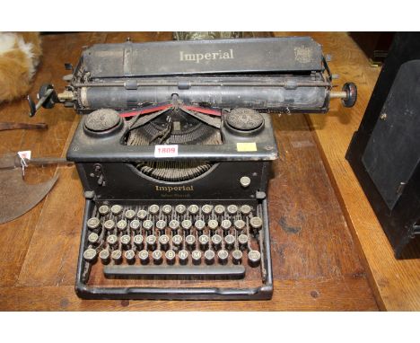 An Imperial 'War Finish' typewriter. 