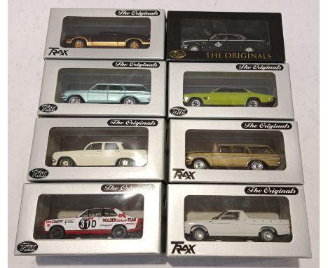 Trax, a boxed Group of The Originals Series 1:43 Scale Commercial Vehicles. Includes TR10C Ford Falcon XC Hardtop with others