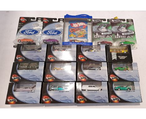 Mattel, a boxed Group of Hot Wheels Vehicles. Includes 100% Hot Wheels Series with others. Although unchecked for completenes