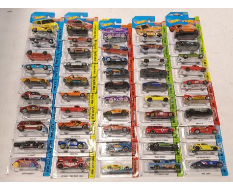 Mattel Hot Wheels, a boxed Group of Mainline Vehicles. Includes HW City Series with others. Although unchecked for completene