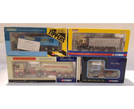 Corgi, a boxed 1:50 Scale Group of Haulage Vehicles. Includes CC13509 Volvo FM Bulk Tipper "J W Morrison" with others. Althou