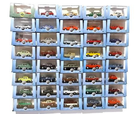 Oxford diecast a boxed 1:76 Scale group, to include 76ESC001 Ford Escort MK2 "Tango", 76VE001 Volvo 245 Estate "Green", 76LE0