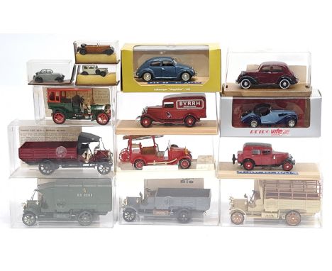 Elicor, Oro &amp; similar, a boxed Car, Commercial &amp; similar group. &nbsp;Includes Volkswagen Kafir, Peugeot 201 Berline 
