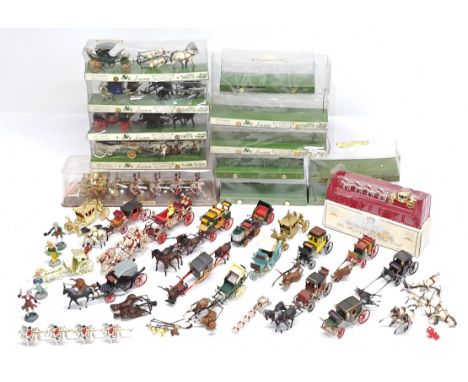 Brumm (Italy) "Historical" Series &amp; similar, a boxed &amp; unboxed Horse-Drawn Vehicle group. &nbsp;Although unchecked fo