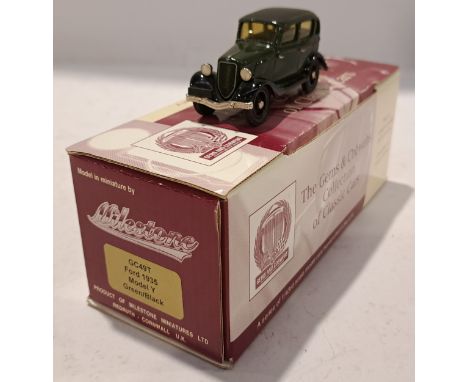 Milestone The Gems &amp; Cobwebs Collection, a boxed 1:43 Scale GC49T Ford Model Y 1935 (Green/Black). Although unchecked for