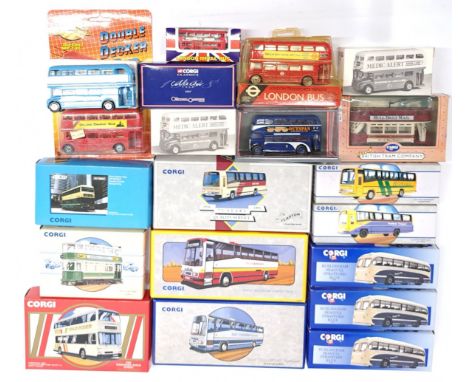 Corgi &amp; similar, a boxed Bus, Coach &amp; Tram group. &nbsp;Although unchecked for completeness condition generally appea