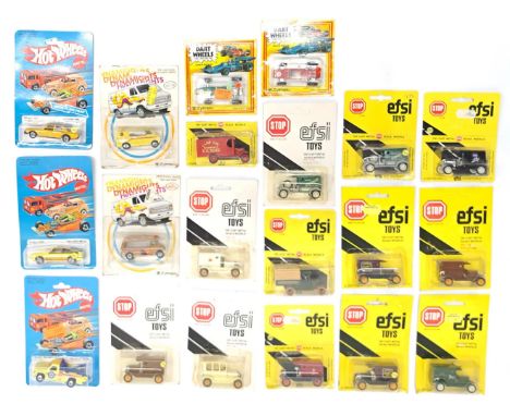 Efsi, Mattel Hot Wheels &amp; Zyimex, a blister carded Car group.&nbsp; Although unchecked for completeness condition general