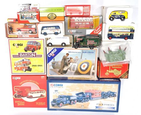Corgi, Matchbox &amp; similar, a boxed Bus, Coach &amp; Commercial group.&nbsp; Although unchecked for completeness condition