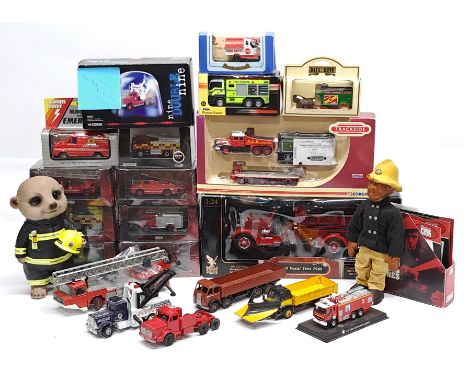 Dinky, Gama, Signature Series, Atlas Editions &amp; similar, a boxed &amp; unboxed Fire &amp; Emergency Vehicle related group