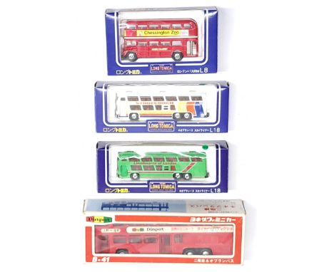 Diapet (Japan) &amp; Tomica (Japan) Long Tomica, a boxed Bus group. &nbsp;Although unchecked for completeness condition gener