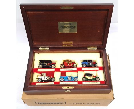 Matchbox, Models of Yesteryear YY60 Connoisseur Limited Edition Gift Set in a lockable Wooden Presentation Box, Certificate &