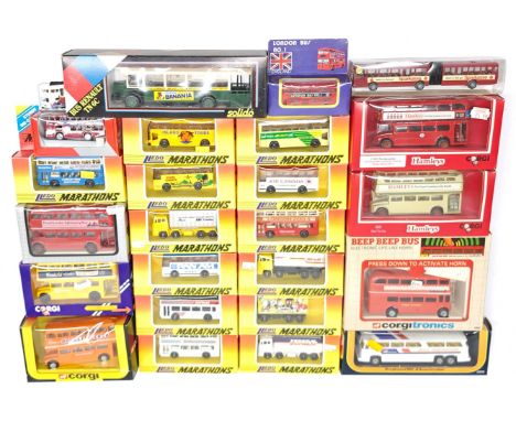 Corgi, Lledo, Solido &amp; similar, a boxed Bus, Coach &amp; Commercial group. &nbsp;Although unchecked for completeness cond