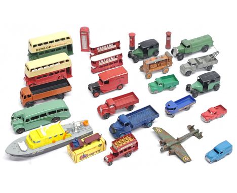 Dinky Toys &amp; similar, a boxed &amp; unboxed Bus, Commercial, Boat, Aircraft &amp; similar group. &nbsp;Includes 076 Landi