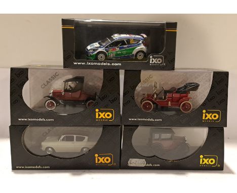 IXO, a boxed Group of 1:43 Scale Vehicles. Includes RAM414 Ford Fiesta S2000 #28 Mexico Rally 2010 with others. Although unch