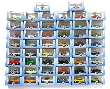 Oxford diecast 1:76 Scale a boxed group, to include 76HE001 Heinkel Trojan "Roman Blue", 76AA007 Austin A40 MKII "Maroon B/Sn