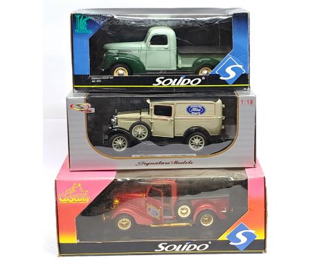Solido &amp; Signature Models, 1:18 Scale &amp; similar, a boxed Commercial Truck group. &nbsp;Although unchecked for complet