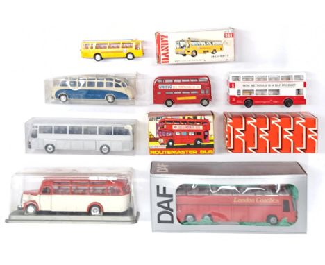 Tekno, NZG, Cursor &amp; similar, a boxed Bus &amp; Coach group. &nbsp;Although unchecked for completeness condition generall