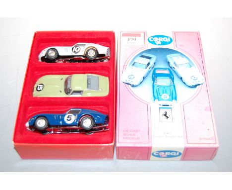 A limited edition Corgi diecast scale model Ferrari 1962 Tourers Trophy set, No.2133 of 5000, boxed and with certificate