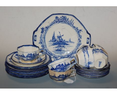 A Royal Doulton part tea service in the Norfolk pattern