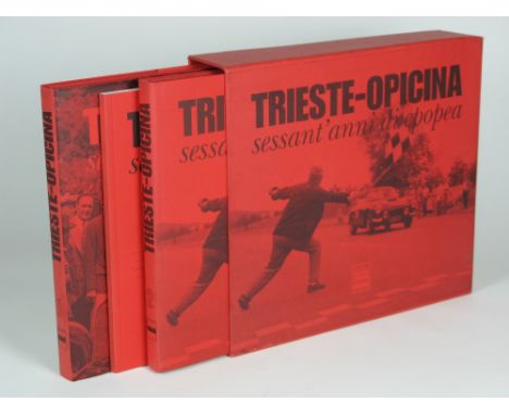 Trieste-Opicina - Sessant' anni di epopee, by A. De Rota (Photographer):  Two horizontal format (25 x 28cm) hardback volumes 