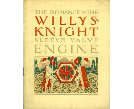 Willys-Knight Sleeve-Valve Engine. A promotional brochure,  32pp, describing the design and attributes of the engine and its 