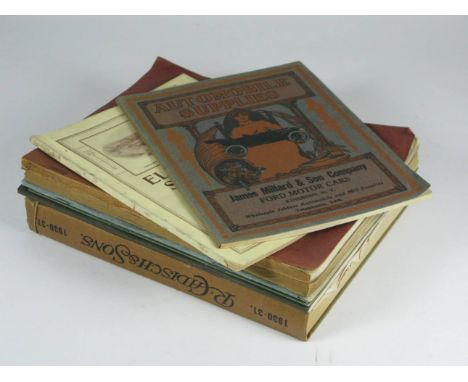 A. W. Gamage Ltd., 'Everything for Motorists'. Two 4to-size catalogues, 1908/09 and 1915,  180pp and 120pp with good images a