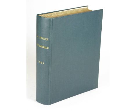 La France Automobile (1909). See previous lot. The complete weekly issues for 1909, the 14th Year of Publication,  bound with