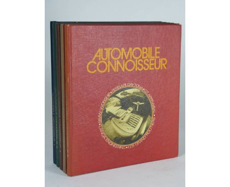 Automobile Connoisseur a full and complete run of issues numbered 1, 2, 3, 4 and 5 with correct hard covers and gilt tooling,