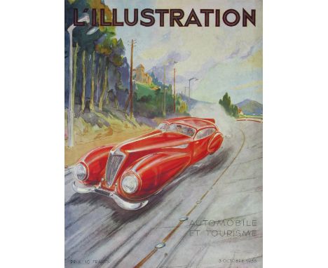 L'Illustration - l'Automobile et le Tourisme. Three loose issues of this superbly-produced, folio-sized motoring journal,  Fr