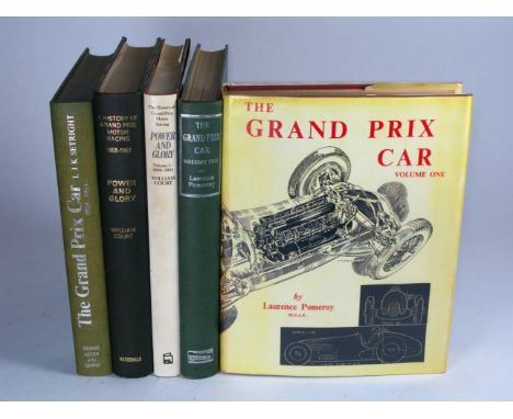 The Grand Prix Car by Laurence Pomeroy. A two volume set, both volumes being 1954 revised editions,  267pp with index, and 34