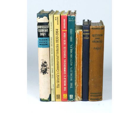 The First Hundred Road Motors by R. W. Kidner. 58pp, 1950,  8vo, published by Oakwood Press. A rare book today as it appears 