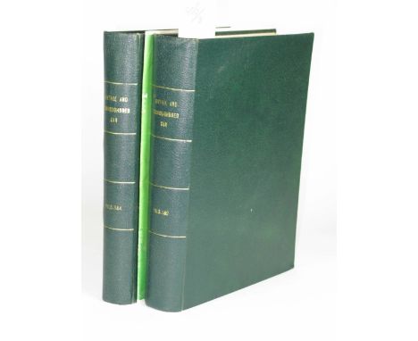 The Vintage and Thoroughbred Car. Two hardback small quarto (24 1/2 x 19cm) volumes in dark green cloth with gilt lettering t
