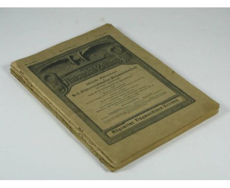 Allgmeine Automobil-Zeitung, 1914. Three consecutive issues of the official weekly journal of the Austrian Automobile Club, c