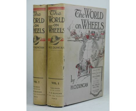 The World on Wheels by H.O. Duncan, published by the Author, Paris.  Sub-titled: True Tales of The Cycle and Motor Industries