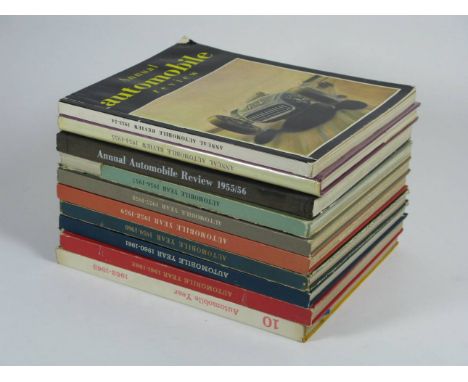 Automobile Year. Annual volumes 1 to 10 (1954 to 1963),  good working copies, these early examples being particularly resplen